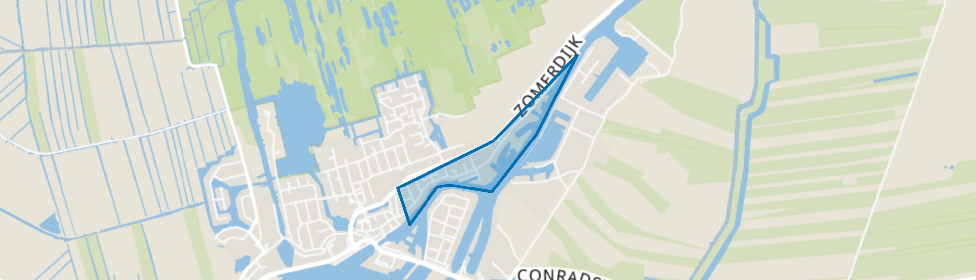 Zomerdijk, Zwartsluis map