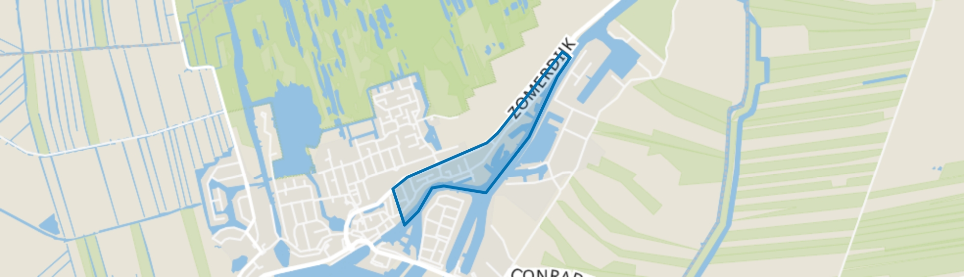 Zomerdijk, Zwartsluis map