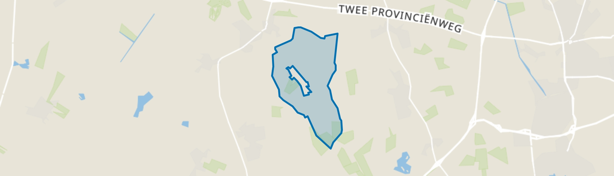 Verspreide huizen Benneveld, Zweeloo map