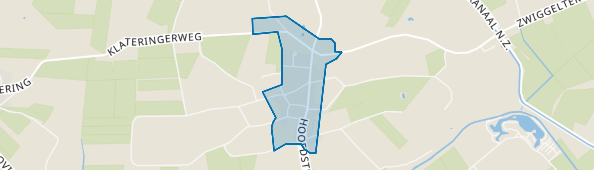 Zwiggelte, Zwiggelte map