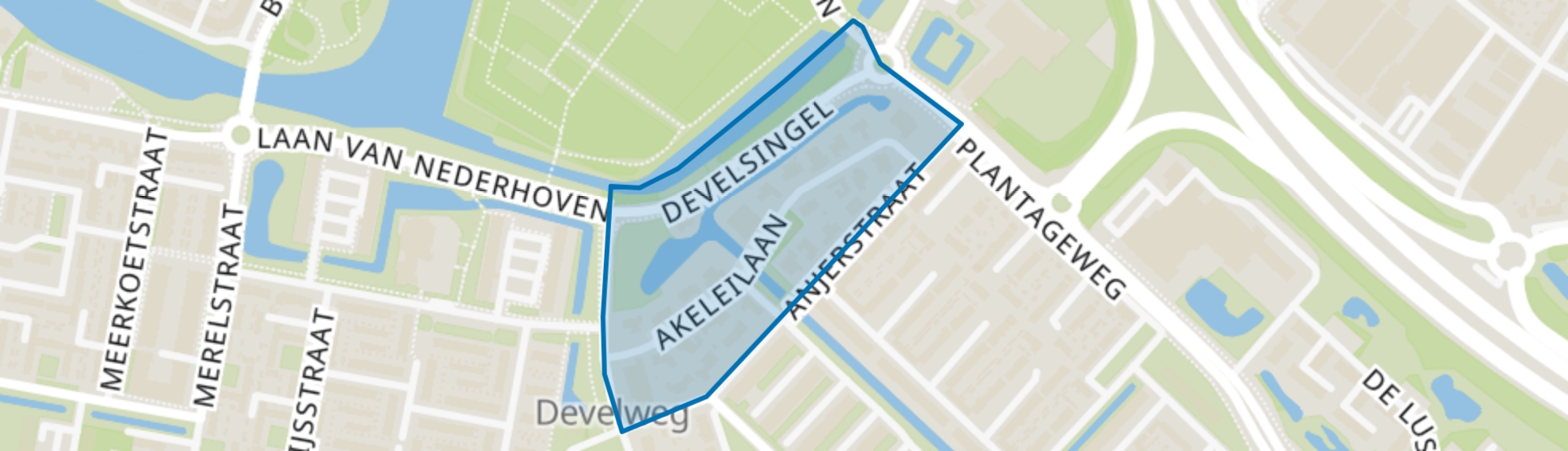 Bloemenbuurt A(kelei), Zwijndrecht map