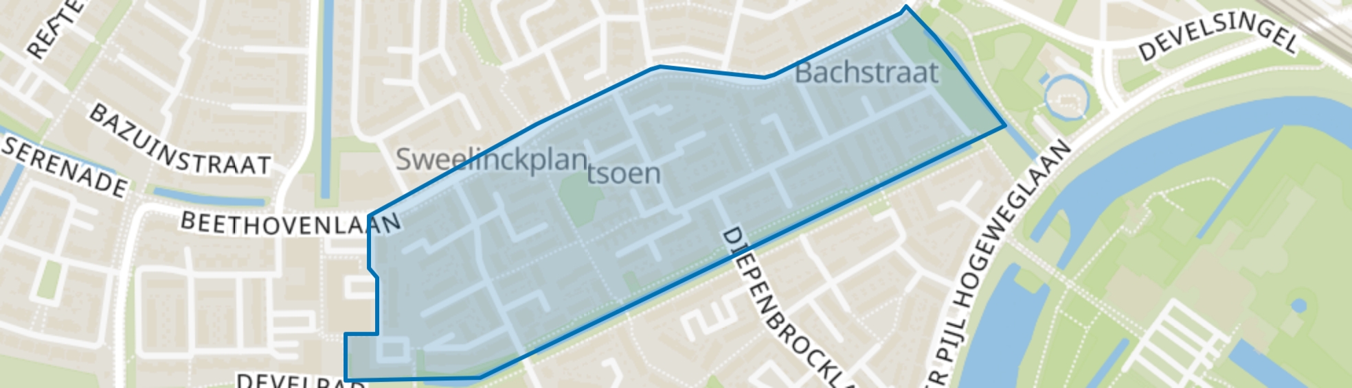 Componistenbuurt-Midden, Zwijndrecht map