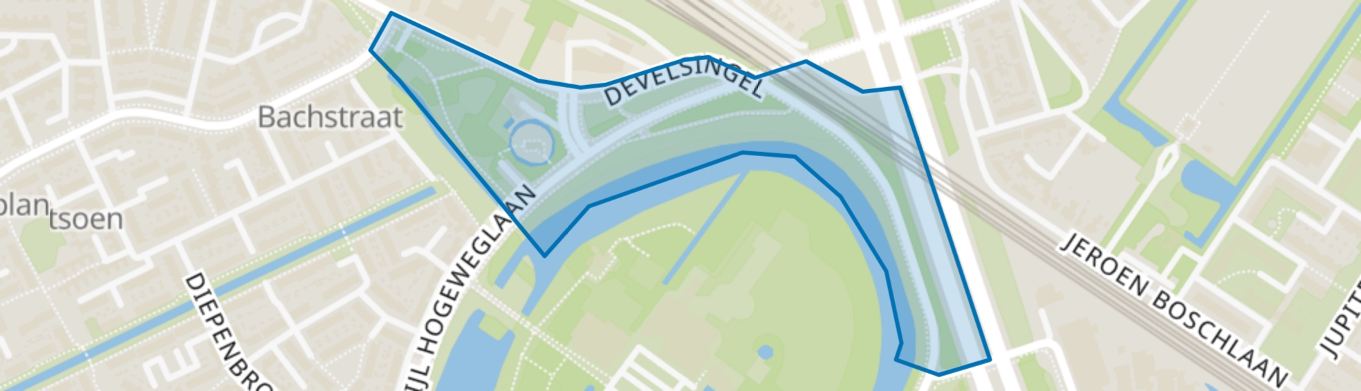 Noordzijde De Hoge Devel, Zwijndrecht map