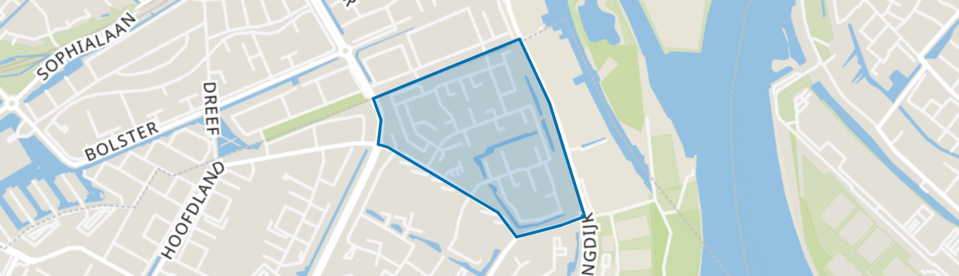 Staatsliedenbuurt-Noord, Zwijndrecht map