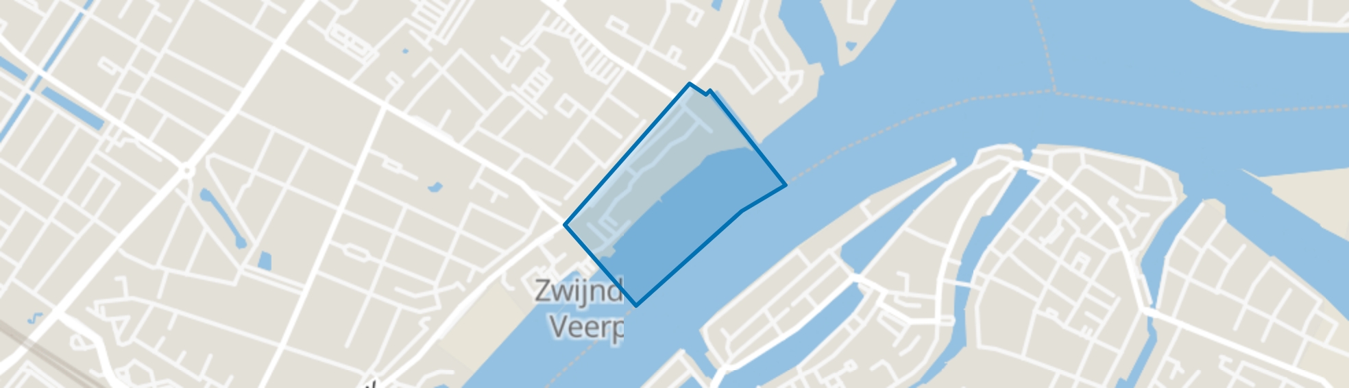 Veerplein - Oostkeetshaven, Zwijndrecht map