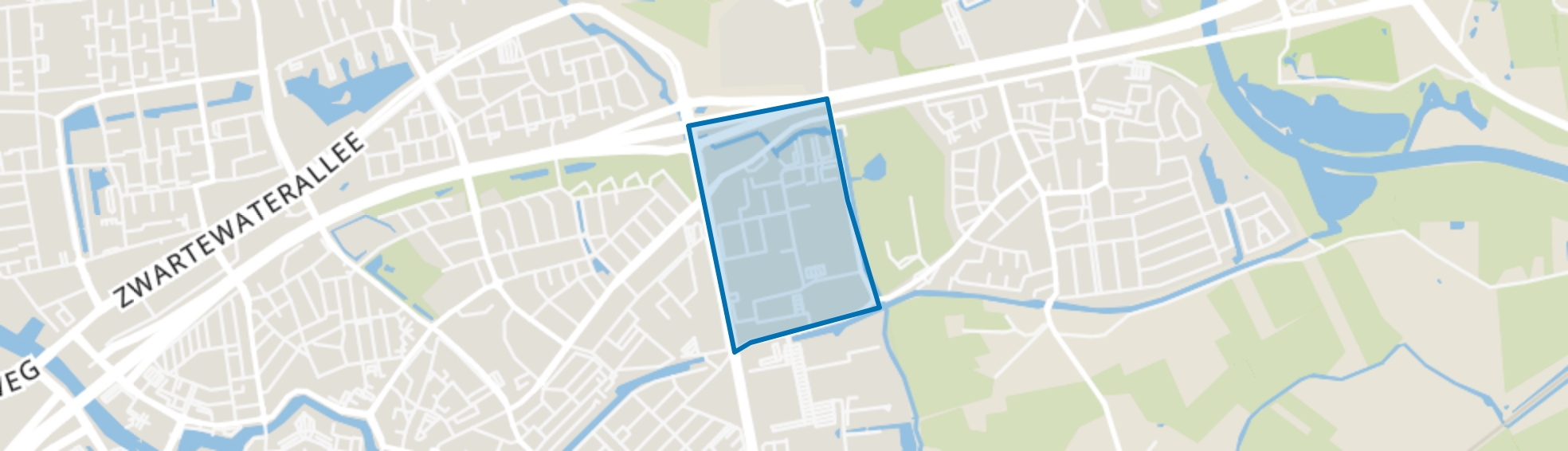 Bedrijventerrein de Vrolijkheid, Zwolle map