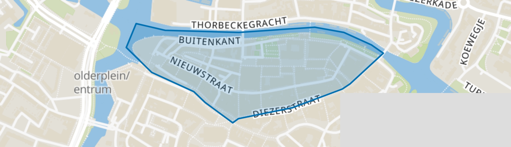 Binnenstad-Noord, Zwolle map