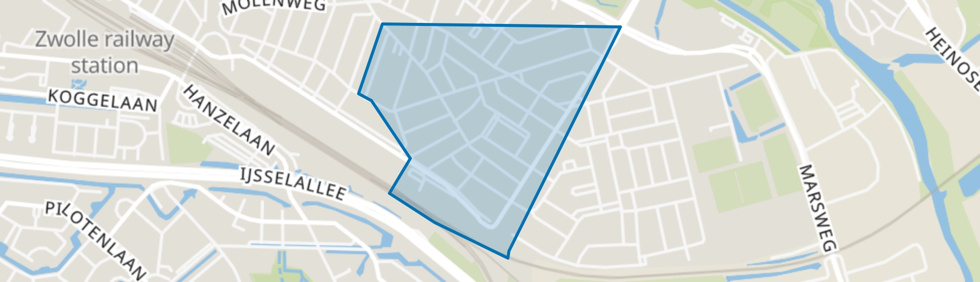 Nieuw-Assendorp, Zwolle map