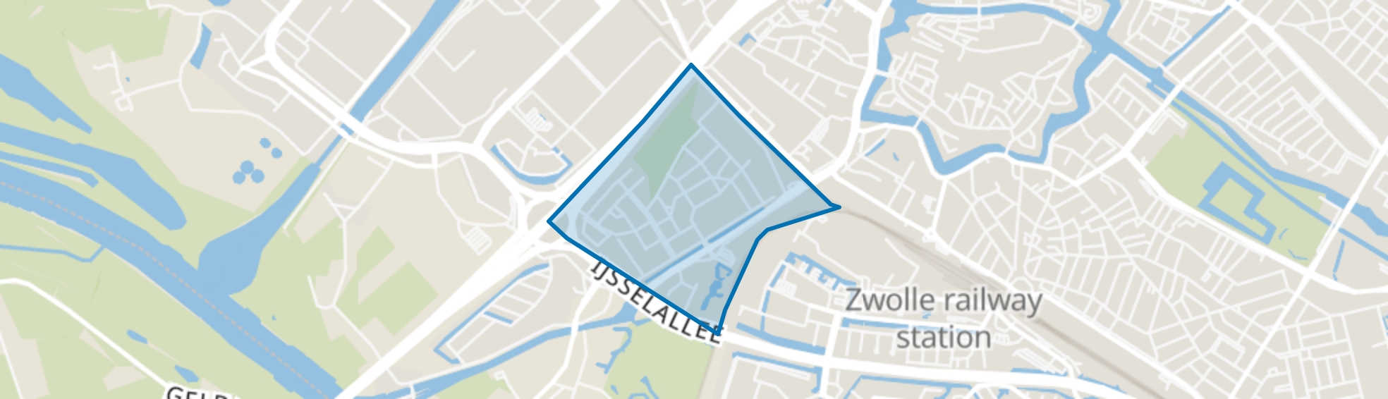 Veerallee, Zwolle map